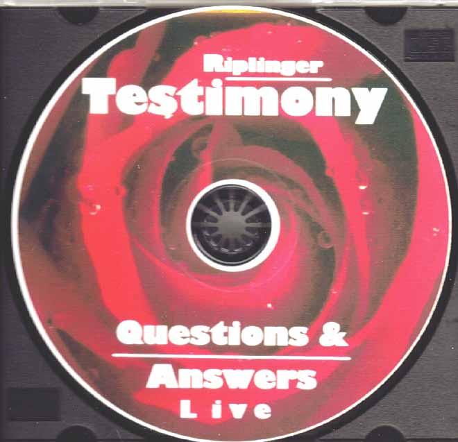 Riplinger Testimony with Questions & Answers (DVD)